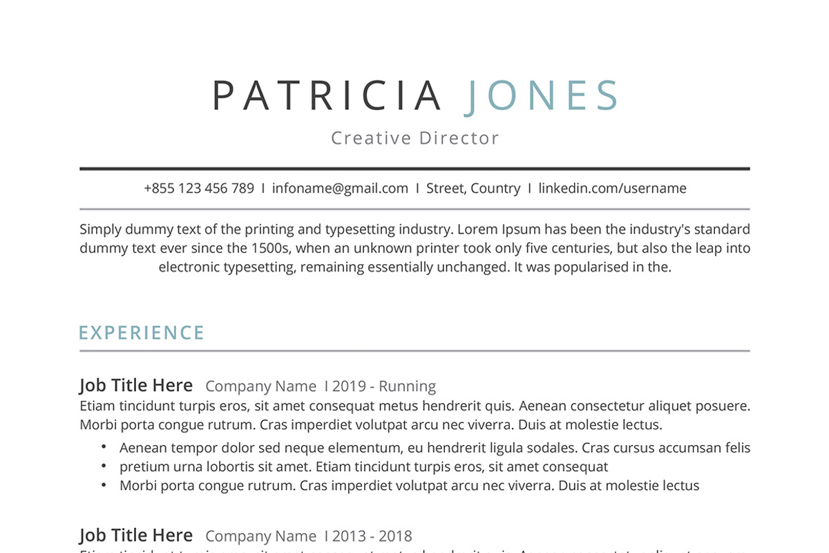 Resume/CV, a Resume Template by Creatune (Photo 5 of 7)
