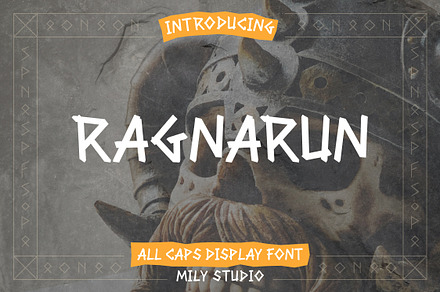 Ragnarun - Display Font, a Font by Mily Studio