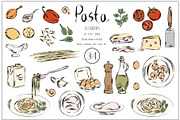 Italian Cuisine Vector Collection, a Graphic by MayaNavits (Thumbnail 9 of 16)