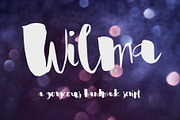 Wilma Font, a Script Font by SophieSaxo (Thumbnail 1 of 8)