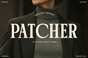Stylish Serif - Patcher, a Serif Font by Say Studio (Thumbnail 1 of 12)