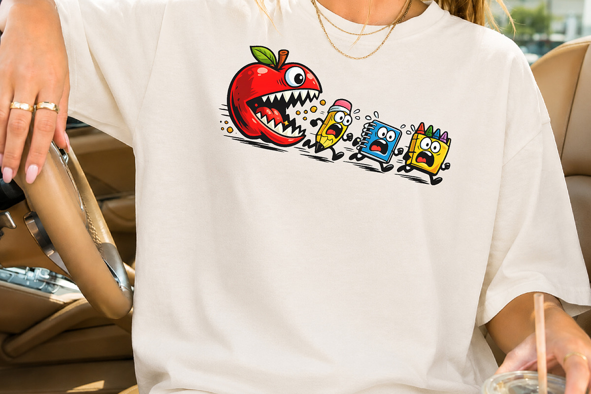 Funny Back to School Monster Apple, a Seasonal Illustration by Rose Art (Photo 2 of 5)