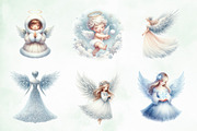 Winter Snow Angel Clipart, an Illustration by Creative Art (Thumbnail 3 of 5)