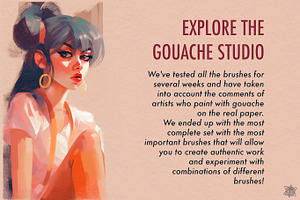 Procreate Gouache Brushes Studio