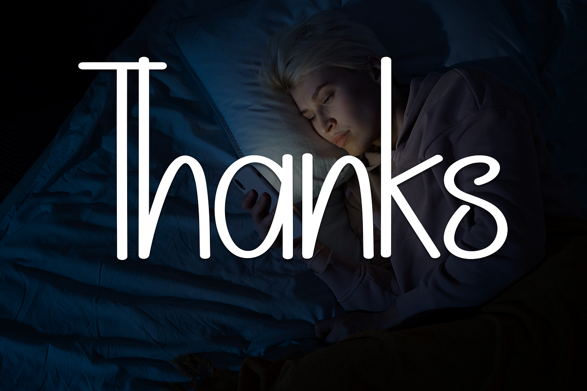 Sadnight | Script Font, a Script Font by Scratchones (Photo 8 of 8)