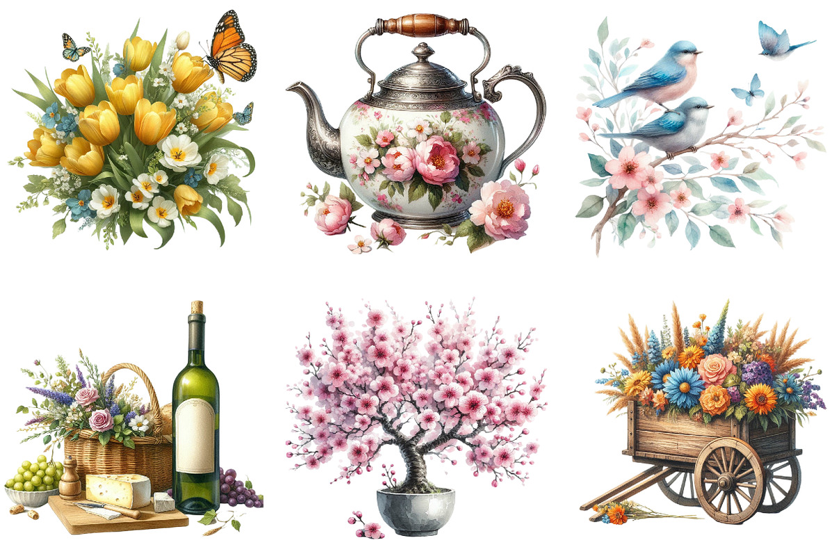 Hawaiian Summer Sublimation Clipart,, a Seasonal Illustration by DreamArtGraphic (Photo 3 of 4)