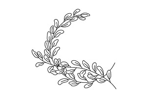 Simple branch of the, an Illustration by Things for designers