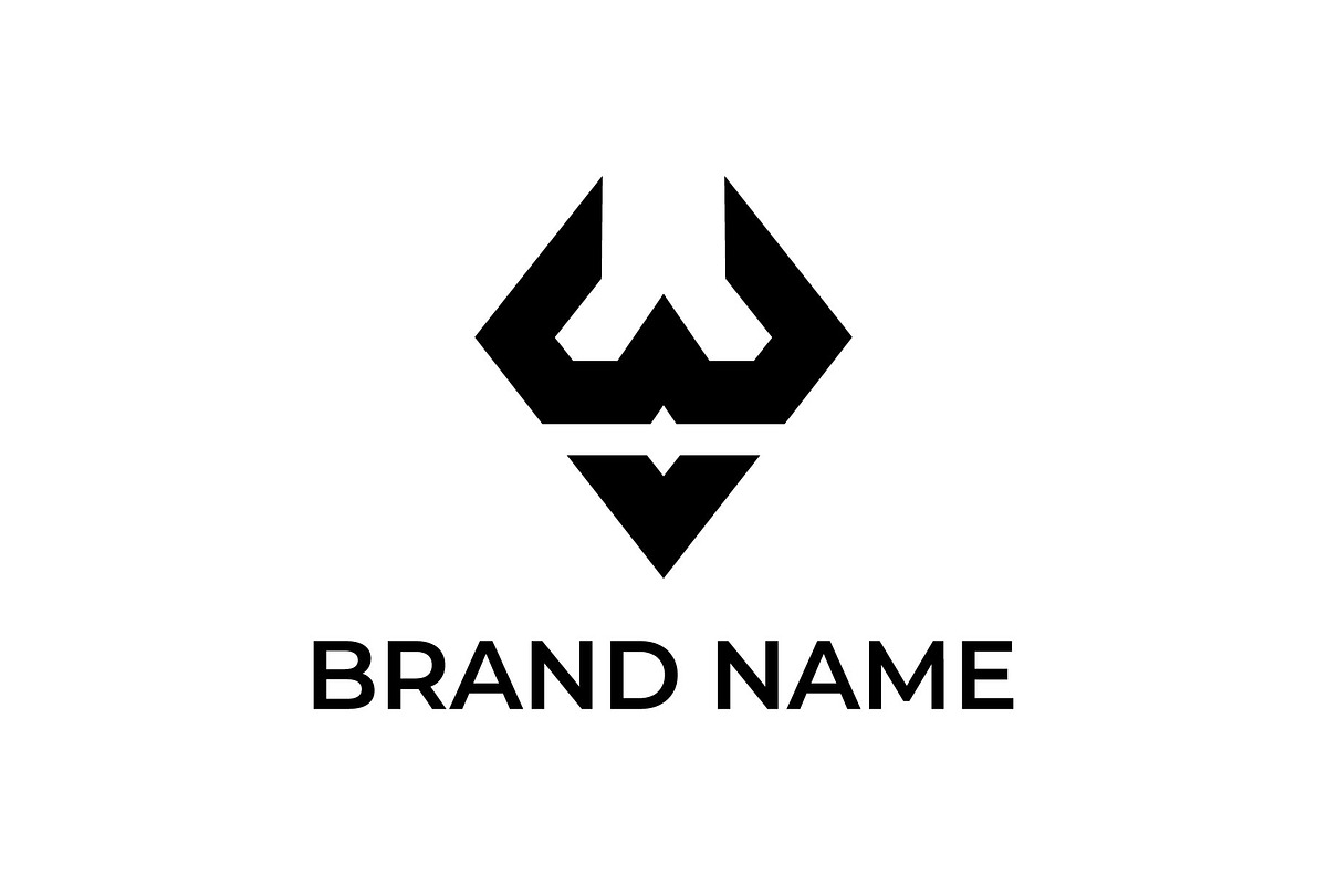 Monogram Letter WV Logo Templates, a Branding & Logo Template by kidzdsgn (Photo 3 of 3)