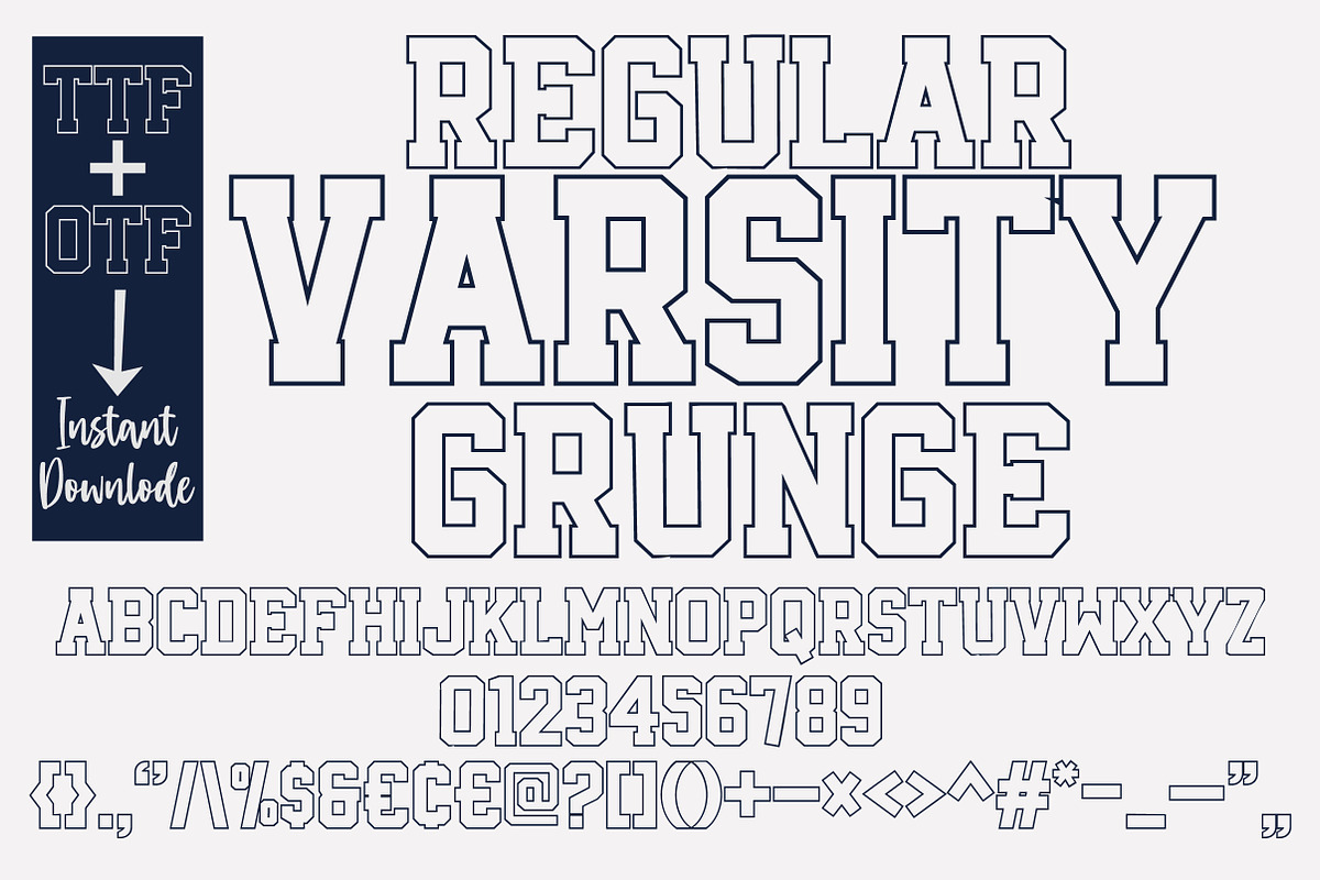 Regular Varsity, a Slab Serif Font by Mini_World (Photo 5 of 8)