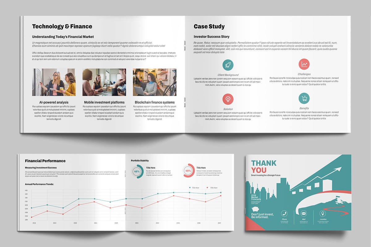 Corporate Investor Brochure Template, a Brochure Template by MightyDesign (Photo 6 of 9)