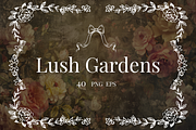Lush Gardens Vintage Collection, a Decorative Illustration by TatianaCociorva (Thumbnail 1 of 7)
