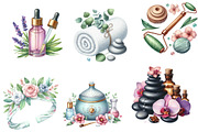 Beauty Spa Clipart, an Illustration by DreamArtGraphic (Thumbnail 2 of 5)