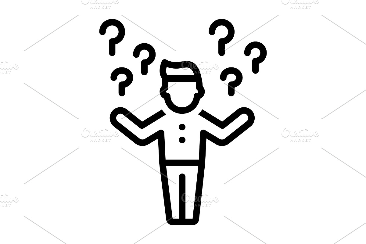 Problems complication black icon, an Outline Icon by Creative priyanka
