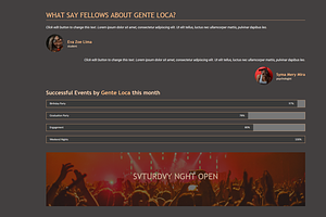 Gente Loca - One Page Template