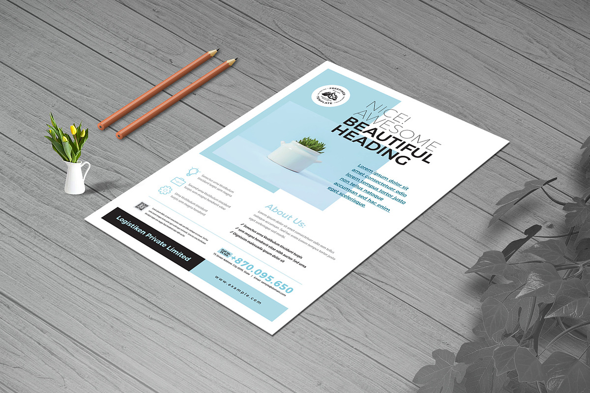 Minimal Corporate Flyer preview 3