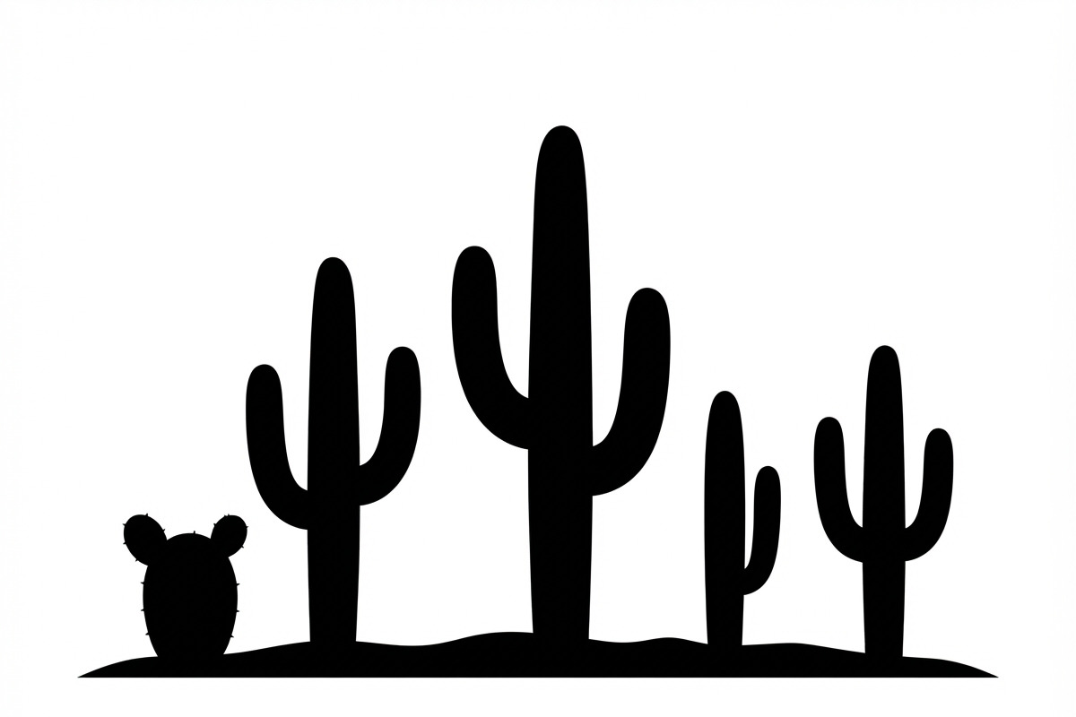 60 Desert Cactus Floral Silhouette, a Seasonal Illustration by Amazin_art (Photo 14 of 24)