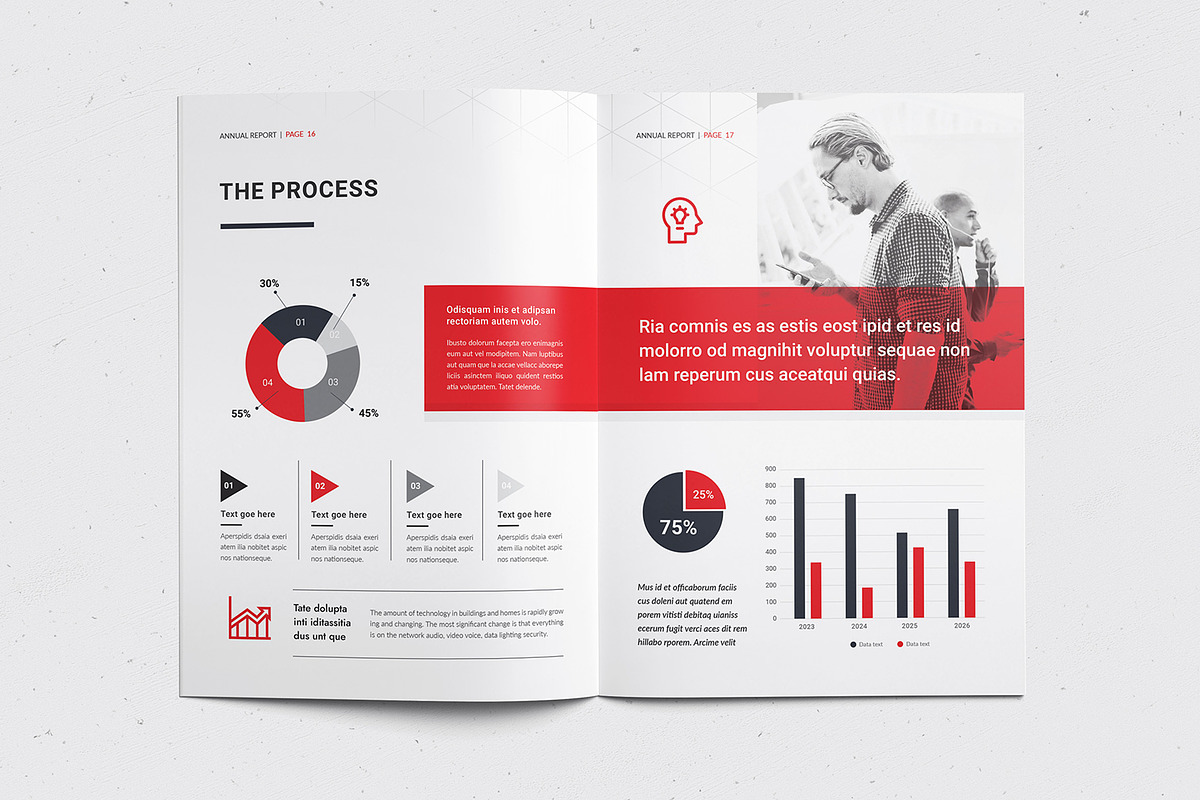 The Annual Report | InDesign & Ms Wo, a Brochure Template by Creativity-Design (Photo 8 of 12)
