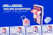 Pre-order Online Shopping, a Social Media Template by FoxStore (Thumbnail 1 of 2)