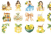 Watercolor Amalfi Lemons Clipart, an Illustration by Design Market (Thumbnail 3 of 4)