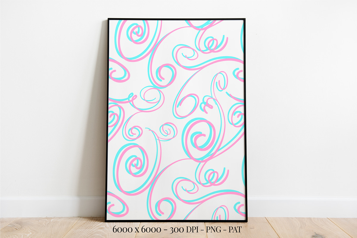 Organic Seamless Swirl Patterns, a Pattern Graphic by Declipo Patt (Photo 3 of 9)