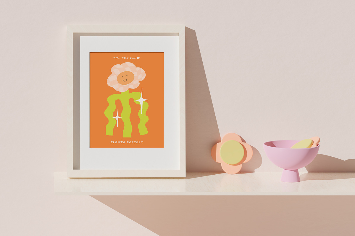 RETRO PRINTS FLOWER MARKET POSTERS, a Decorative Illustration by Ayya Studio (Photo 10 of 12)