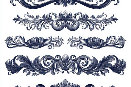 Elegant floral design elements ornat, an Abstract Photo by Pixeness