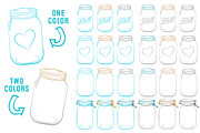 Tropical Blue Jar Vectors & Clipart, an Illustration by Amanda Ilkov (Thumbnail 3 of 4)