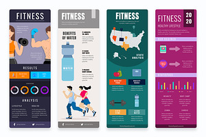 Fitness Infographic Templates