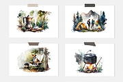 Camping Watercolor Collection, a Sport Illustration by artsy-fartsy (Thumbnail 5 of 8)