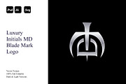 Luxury Initials MD Blade Mark Logo, a Branding & Logo Template by Luxury Logos (Thumbnail 1 of 4)