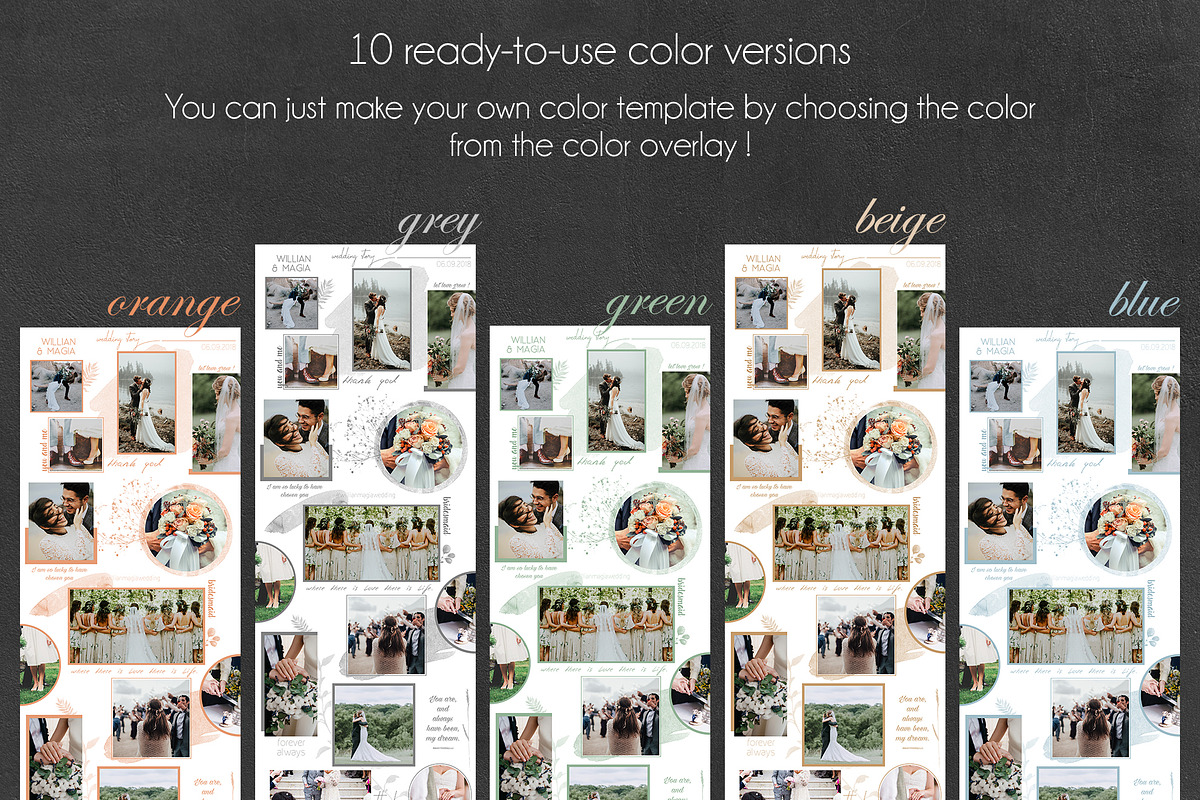 Instagram Puzzle Template - Wedding, a Social Media Template by illycreative (Photo 8 of 9)