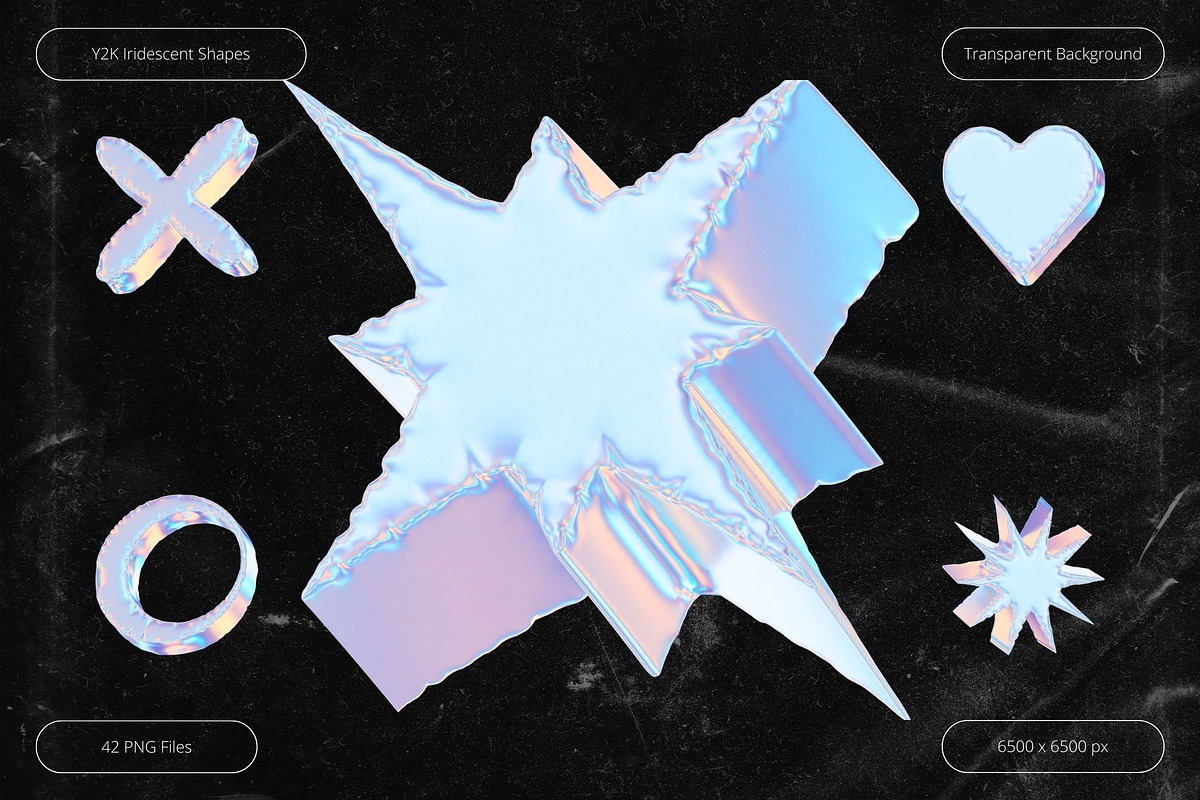 Y2k Iridescent Shapes, an Object Graphic by Design Studio (Photo 2 of 4)