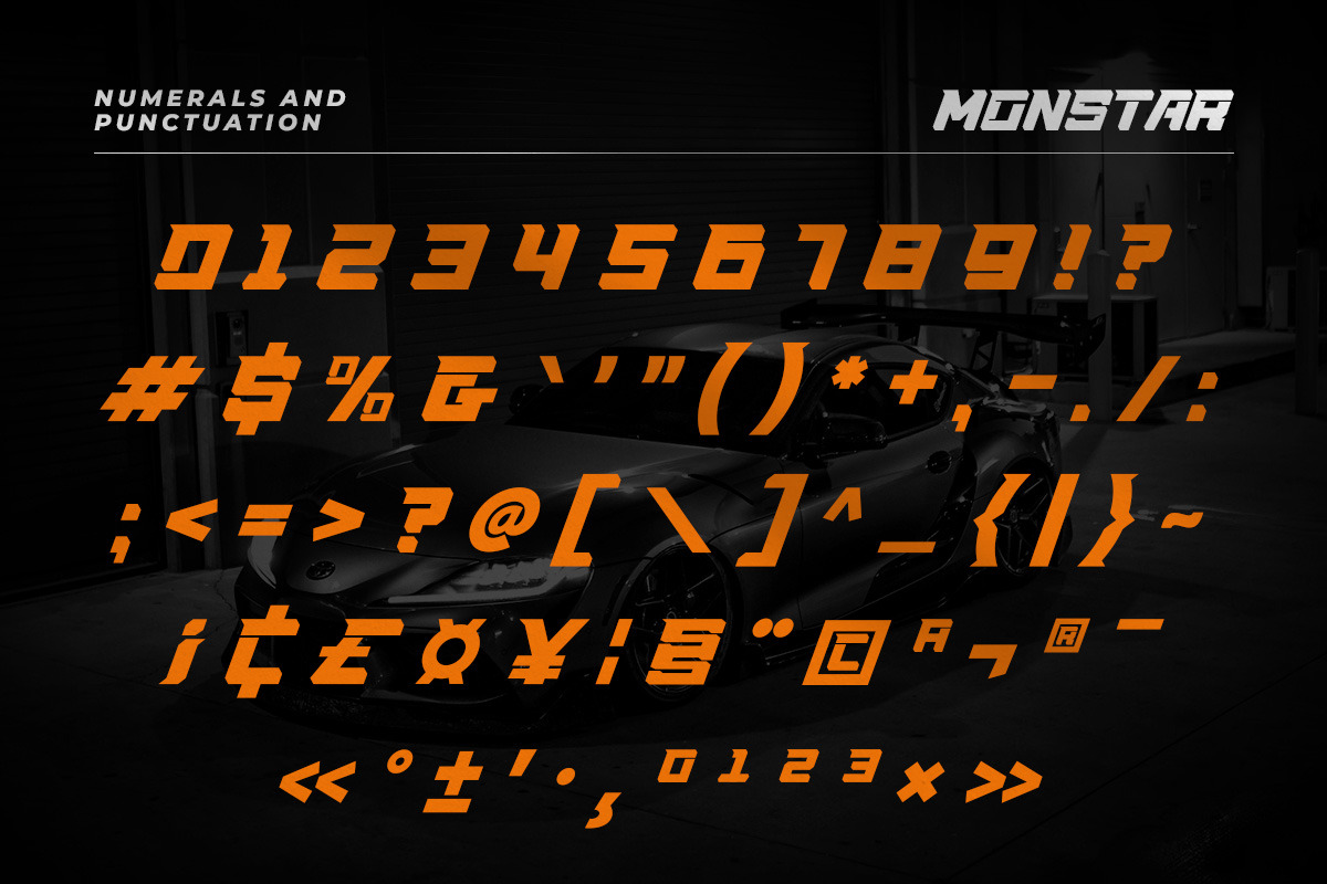 MONSTAR, a Sans Serif Font by Umitype (Photo 9 of 10)