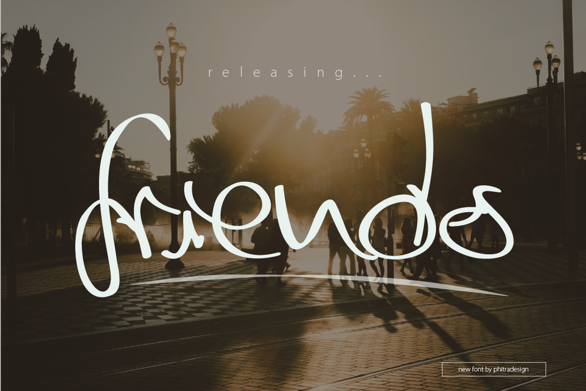 friends font