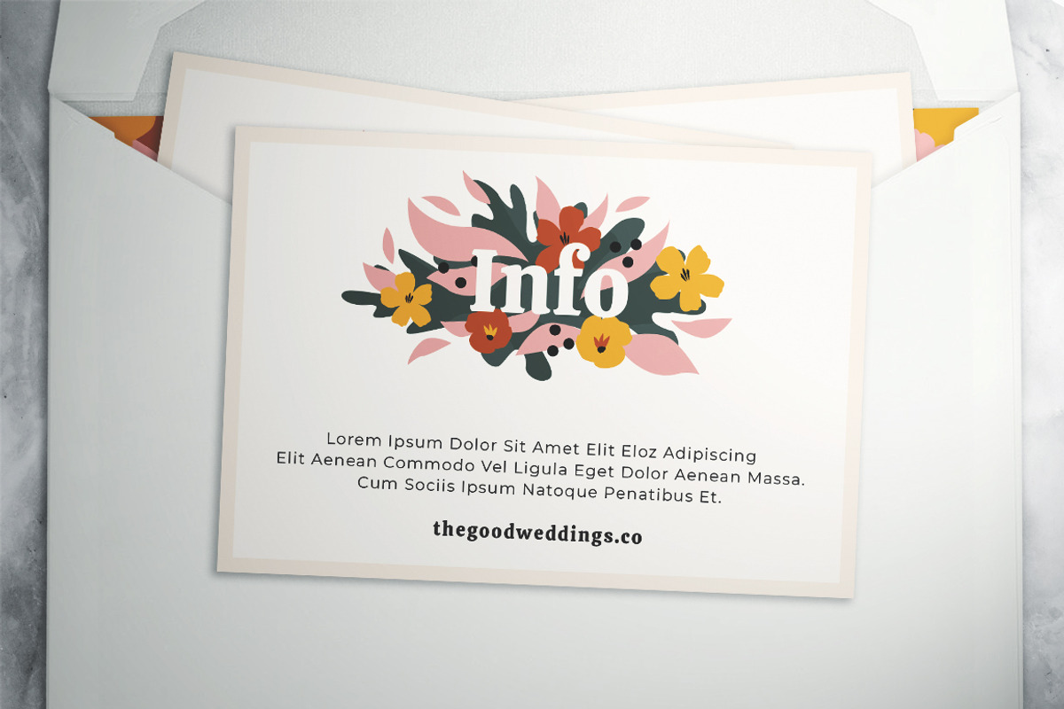 Floral Wedding Suite, an Invitation Template by The Good Store (Photo 5 of 7)