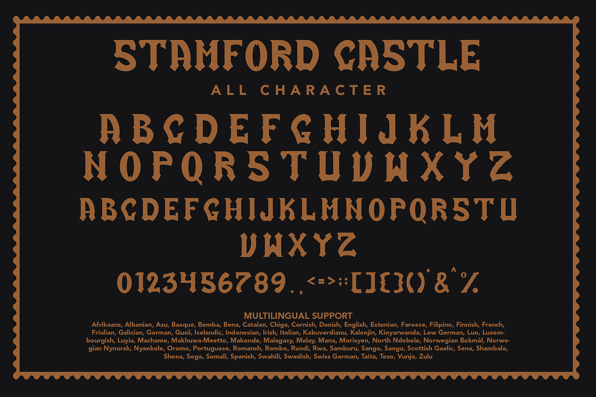 Stamford Castle - Blackletter Font, a Blackletter Font by Arendxstudio (Photo 9 of 10)