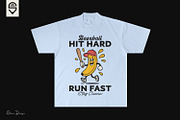 Funny Banana Mascot, Baseball Sports, a Sport Illustration by shaondesigns (Thumbnail 3 of 4)