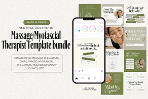 Massage Instagram Template Bundle