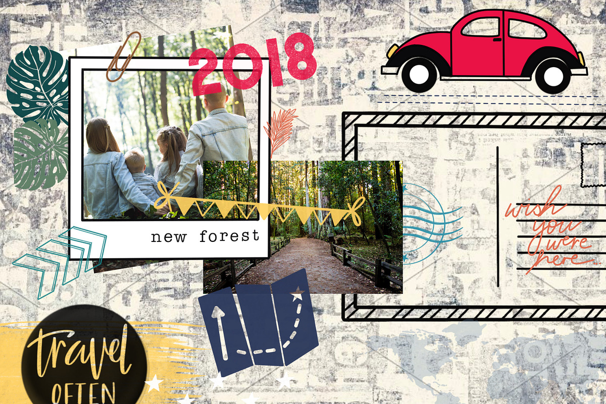 Wanderlust Stamp Pack/Procreate preview 4