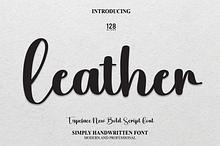 Leather | Script Font