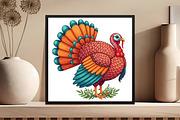Thanksgiving Turkey PNG, an Illustration by Black Bird Studio (Thumbnail 3 of 4)