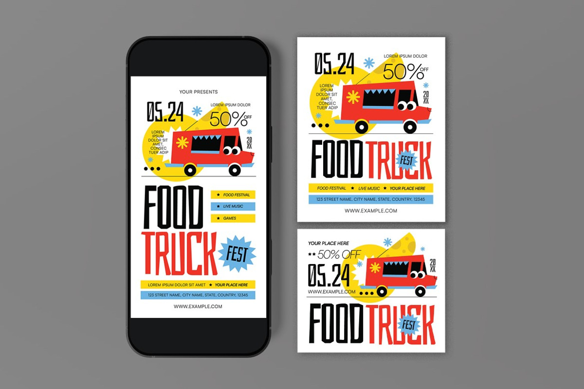 Food Truck Festival Flyer preview 3