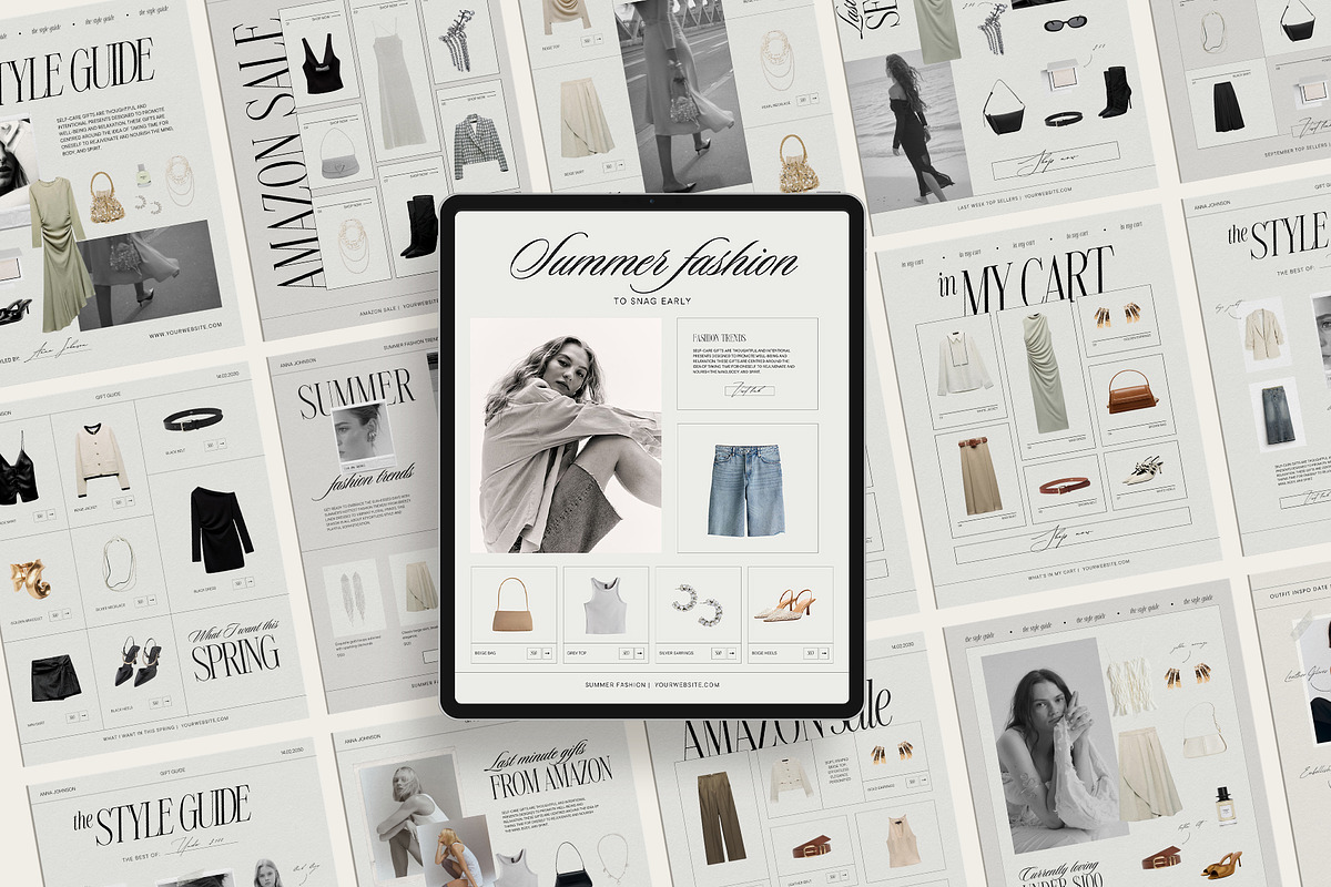 40 Canva LTK Instagram Template, a Social Media Template by Amaré Creative (Photo 1 of 10)