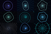 Glowing Wireframe Tunnel Visualizers, a Wallpaper Graphic by cheapmotiongraphics (Thumbnail 5 of 8)
