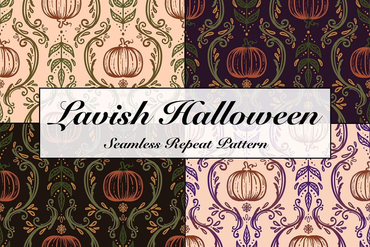 Lavish Halloween Repeat Pattern, a Pattern Graphic by Forest Lily (Photo 1 of 9)