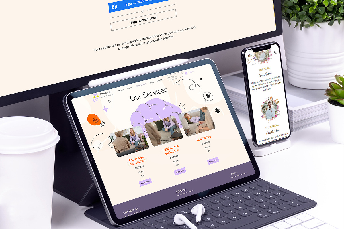 Flowerpsy - Booking Wix Template, a Wix Template by Webloom Studio - Wix (Photo 3 of 5)