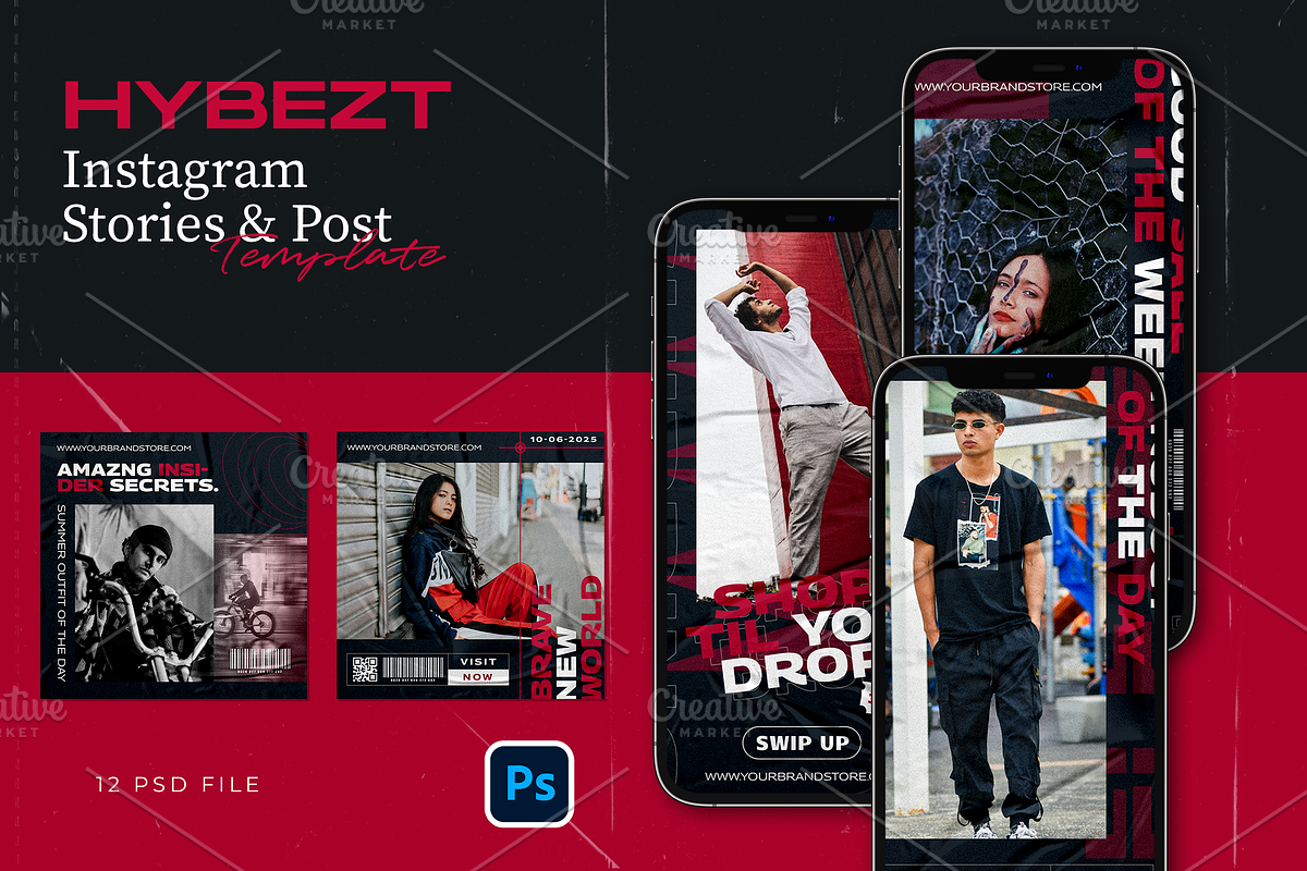 Hype Instagram Template - Hybezt, a Social Media Template by Gibcreat (Photo 1 of 4)