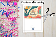Birthday Greeting Card: 7x5, a Card Template by Print Haven (Thumbnail 3 of 4)