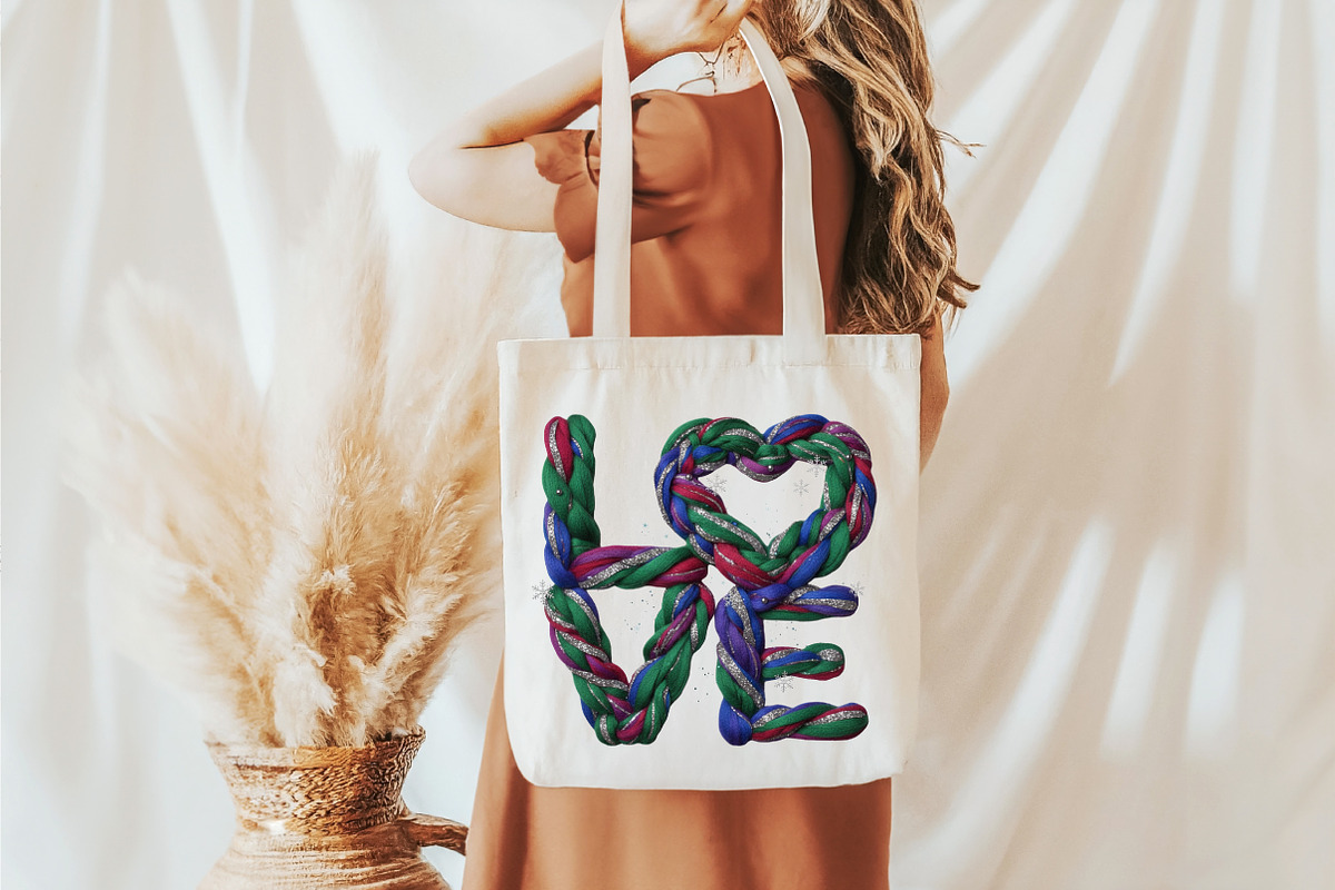 Glitter Crochet Yarn Valentine Png, an Illustration by designcity5 (Photo 7 of 8)