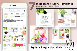 Instagram + Story Templates Stylista